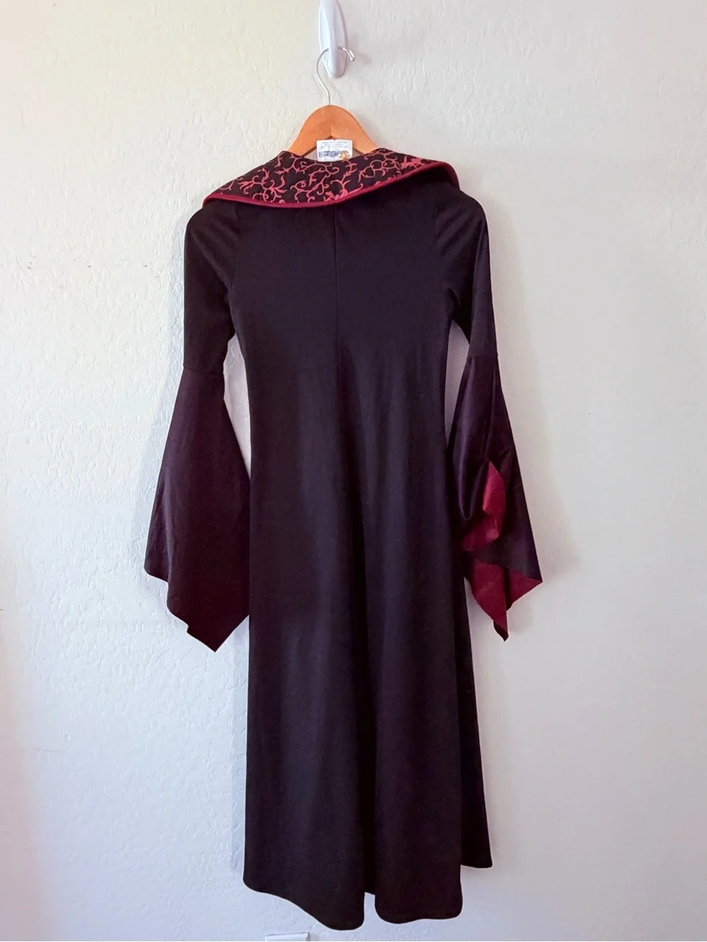California Costumes Black Dress with Red Scroll Accents